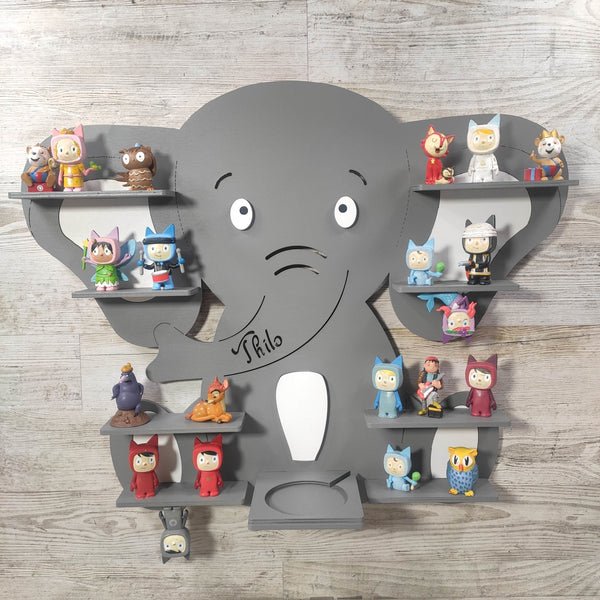 Regal Elefant für Toniebox personalisiert mit Farbwunsch für bis zu 45 Tonies