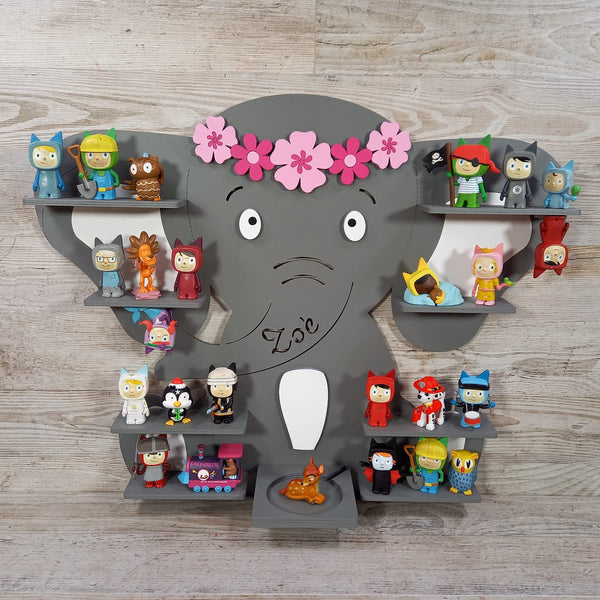 Regal Elefant für Toniebox personalisiert mit Farbwunsch für bis zu 45 Tonies