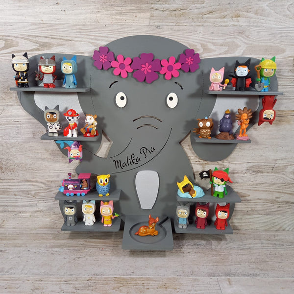 Regal Elefant für Toniebox personalisiert mit Farbwunsch für bis zu 45 Tonies