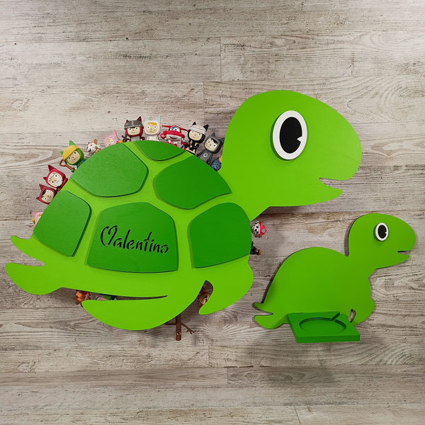Regal Schildkröte für Toniebox personalisiert mit Farbwunsch für bis zu 60 oder 120 Tonies