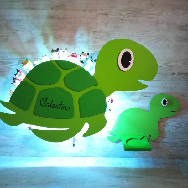 Regal Schildkröte für Toniebox personalisiert mit Farbwunsch für bis zu 60 oder 120 Tonies