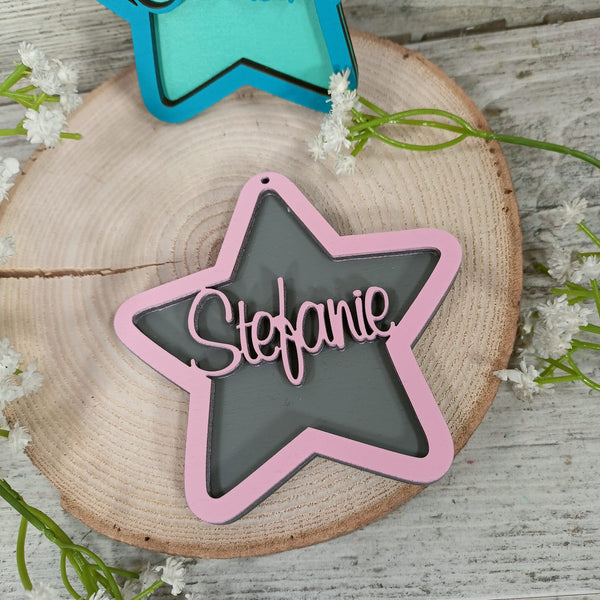 Personalisierter Weihnachtsbaum Stern