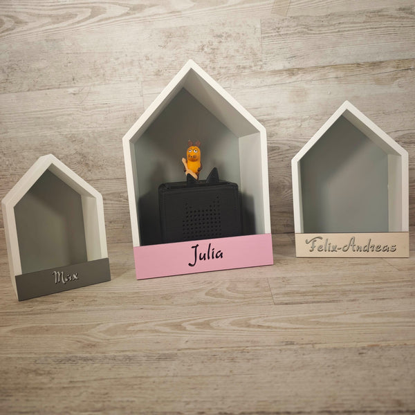 Regal Häuschen für Toniebox personalisiert mit Farbwunsch für 32 bis 104 Tonies
