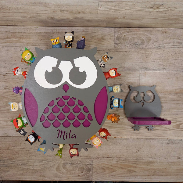 Regal Eule für Toniebox personalisiert mit Farbwunsch für bis zu 60 oder 120 Tonies