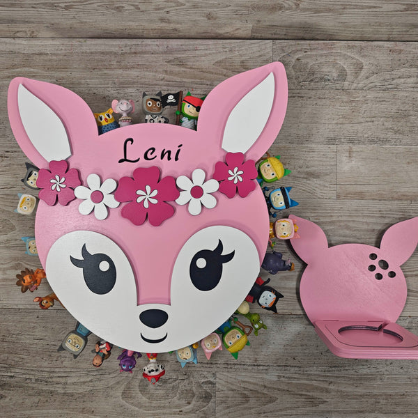 Regal Rehkitz für Toniebox personalisiert mit Farbwunsch für bis zu 60 oder 120 Tonies