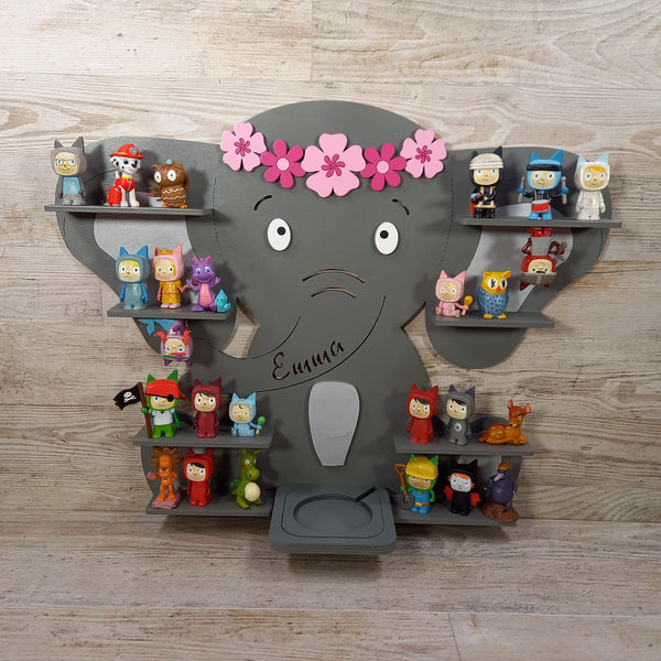 Regal Elefant für Toniebox personalisiert mit Farbwunsch für bis zu 45 Tonies