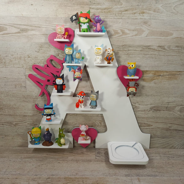 Regal Buchstaben für Toniebox personalisiert mit Farbwunsch