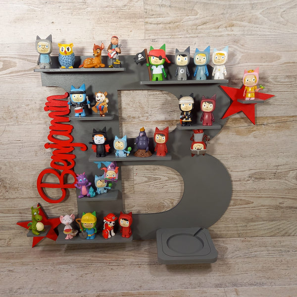 Regal Buchstaben für Toniebox personalisiert mit Farbwunsch