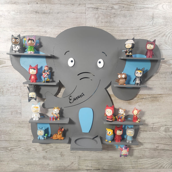Regal Elefant für Toniebox personalisiert mit Farbwunsch für bis zu 45 Tonies