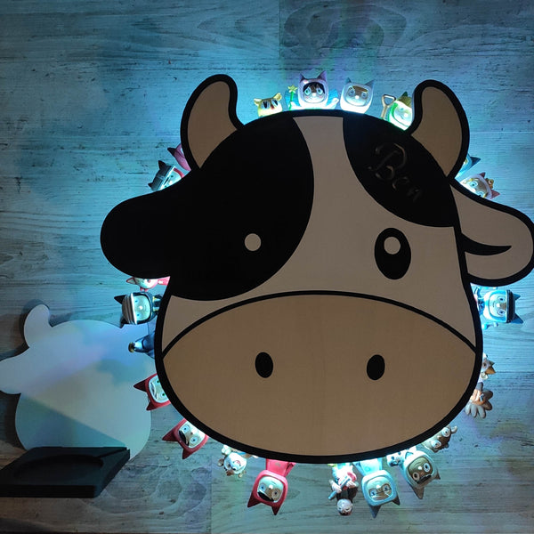 Regal Kuh für Toniebox personalisiert mit Farbwunsch für bis zu 60 oder 120 Tonies