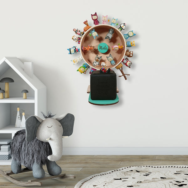 tonie rad aufbewahrung Regal Riesenrad für Toniebox personalisiert mit Farbwunsch für bis zu – Wooden-Heart