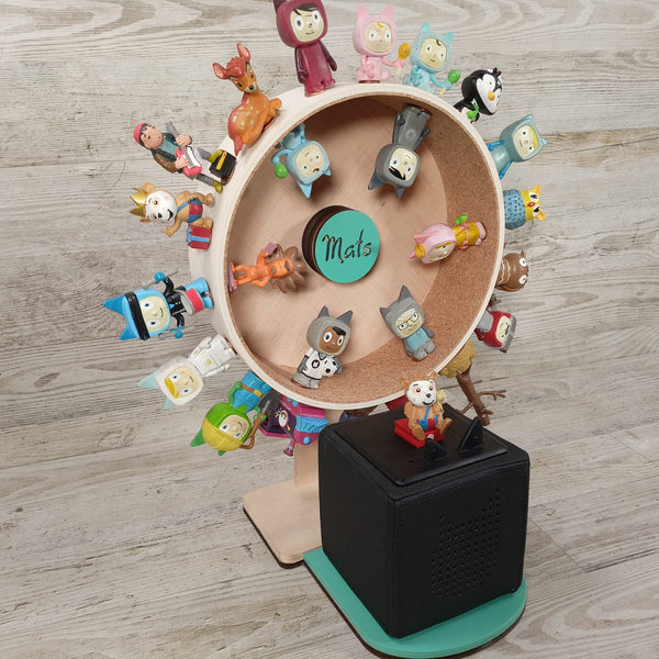 tonies aufbewahrung rad Regal Riesenrad für Toniebox personalisiert mit Farbwunsch für bis zu – Wooden-Heart
